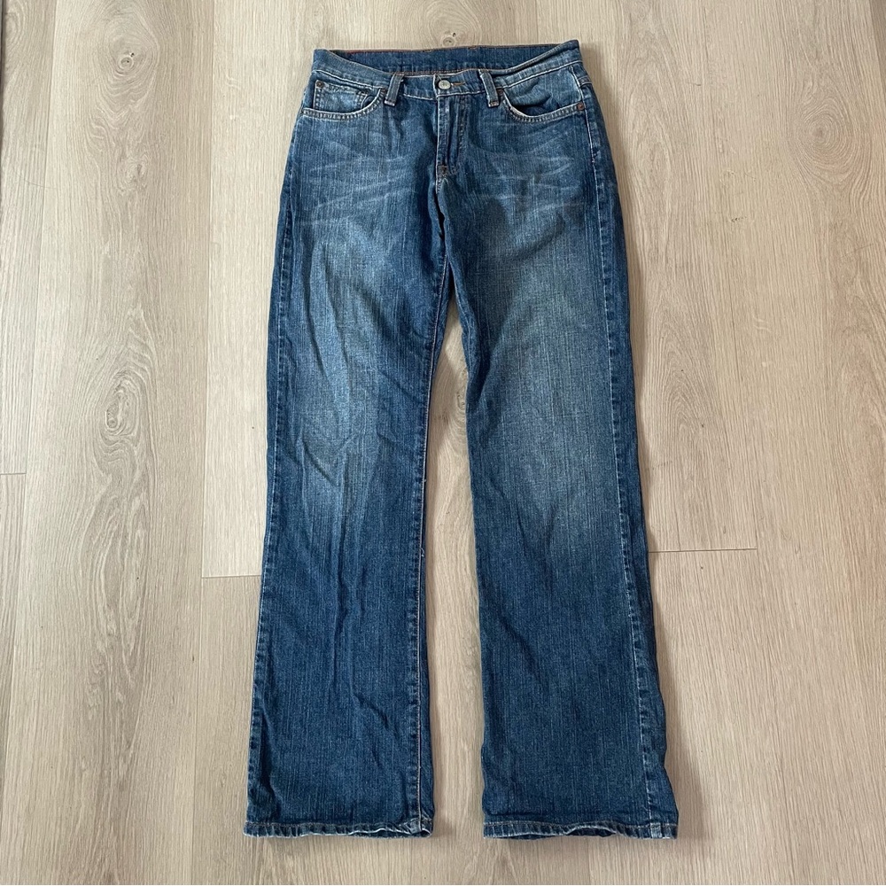 Vintage Lucky Brand Jeans Dungarees Woman Size 4/27 Rider Fit Relaxed Mystic